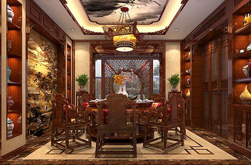 陇南温馨雅致的古典中式家庭装修设计效果图